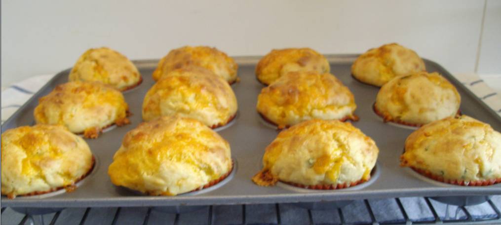Cheese, Chive and Mustard Muffins… easy peasy | whyiamnotskinny