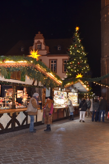 Christmas markets by night